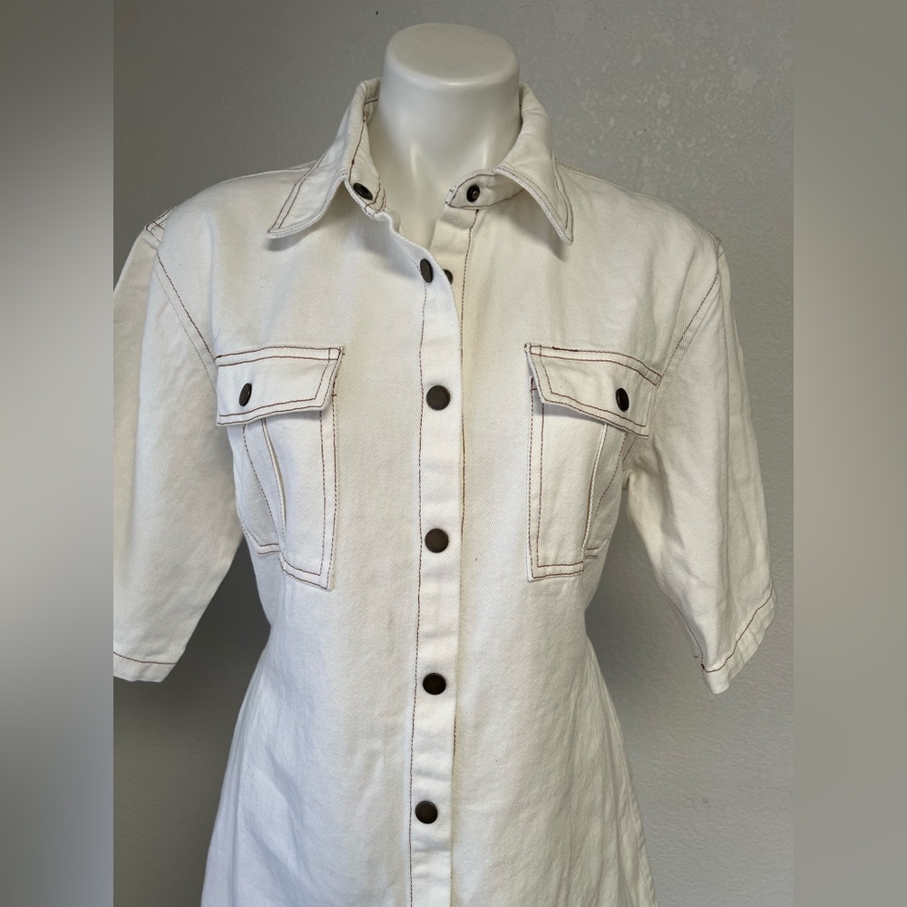 Petal & Pup Hailey Denim Mini Dress 8 NWT Costal Cowgirl Western inspired - Picture 5 of 11